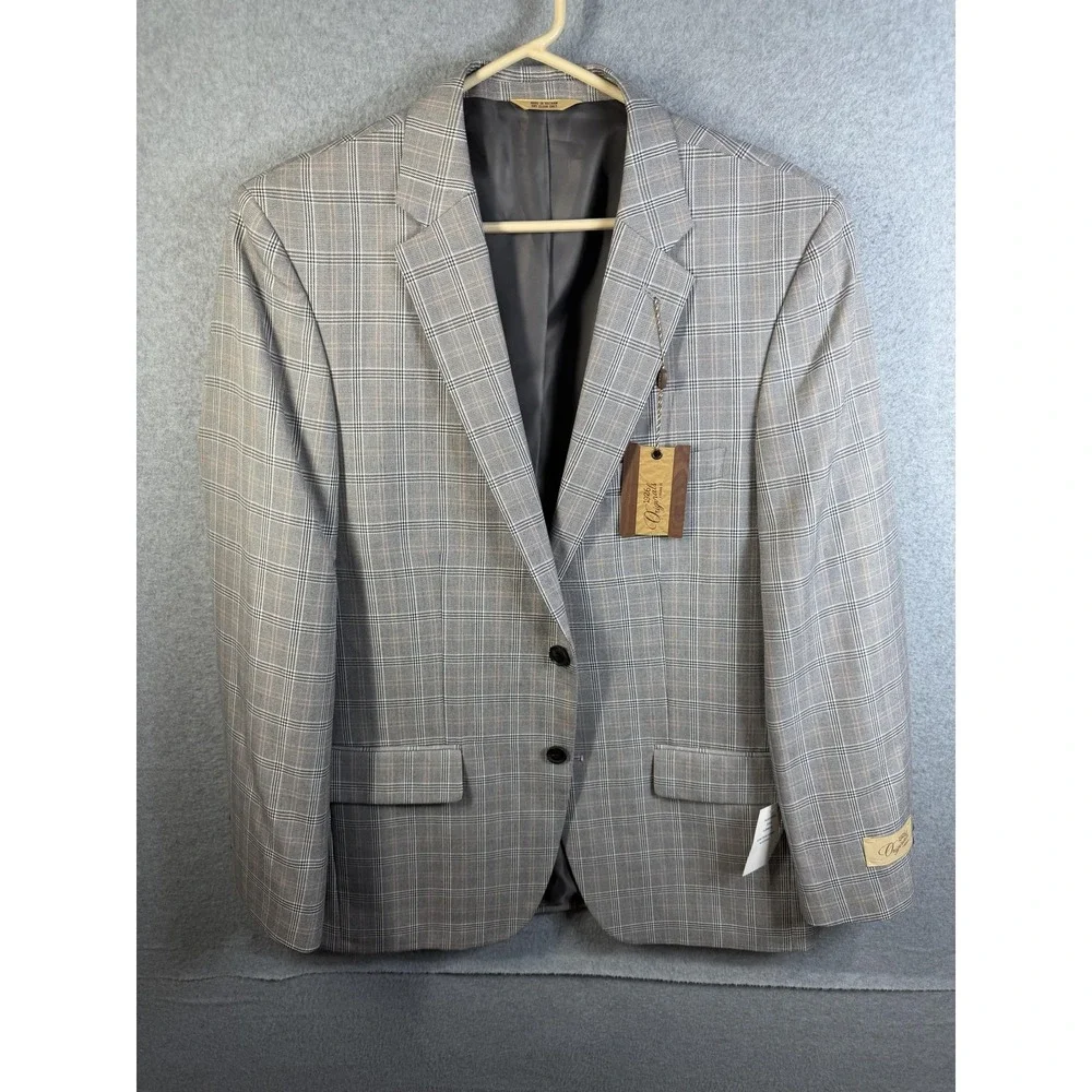 1926 Originals Blazer Mens 42R Gray Plaid Tweed Sport Coat Straight Fit‎